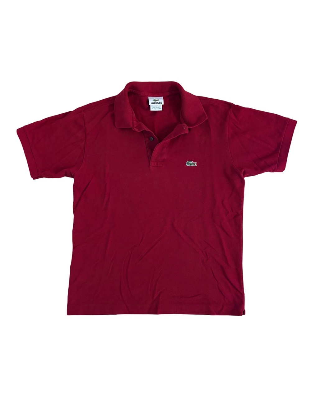2000’s Lacoste Rust Red Classic Polo Shirt